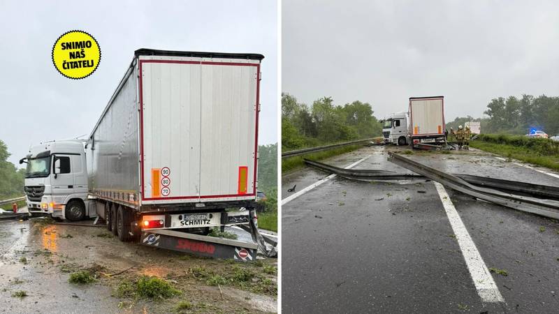 Kaos na A1: Kamionom probio ogradu, blokiran promet prema Karlovcu. Kolona 3 kilometra 13 dizajn bez naslova 2025 05 05t202137 728